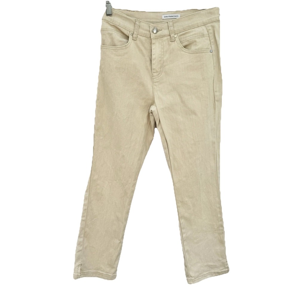 cropped pants women Size 5 Beige‎ Stretch
